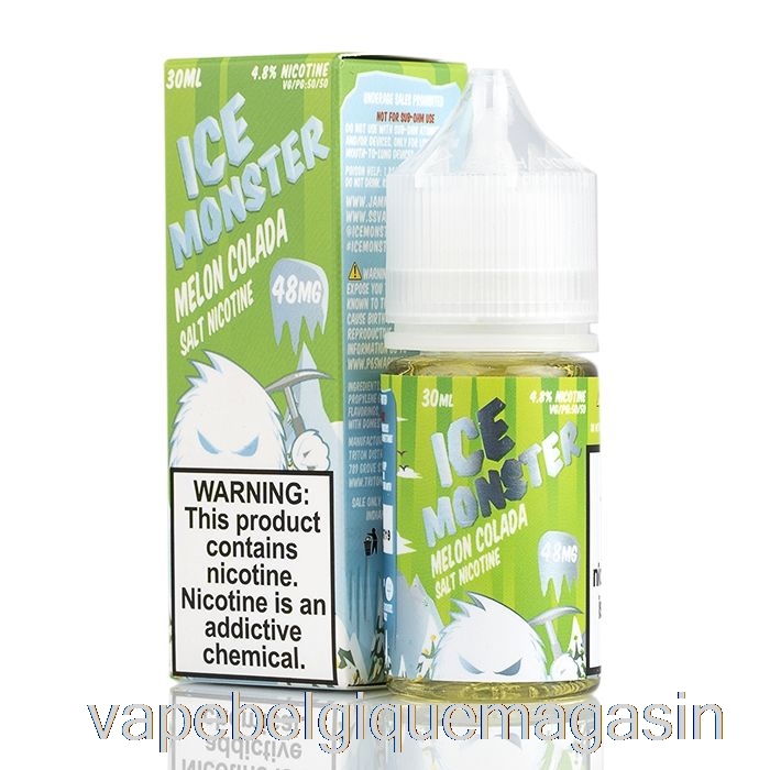 Vape Shop Bruxelles Melon Glacé Colada - Sels De Monstre De Glace - 30ml 24mg